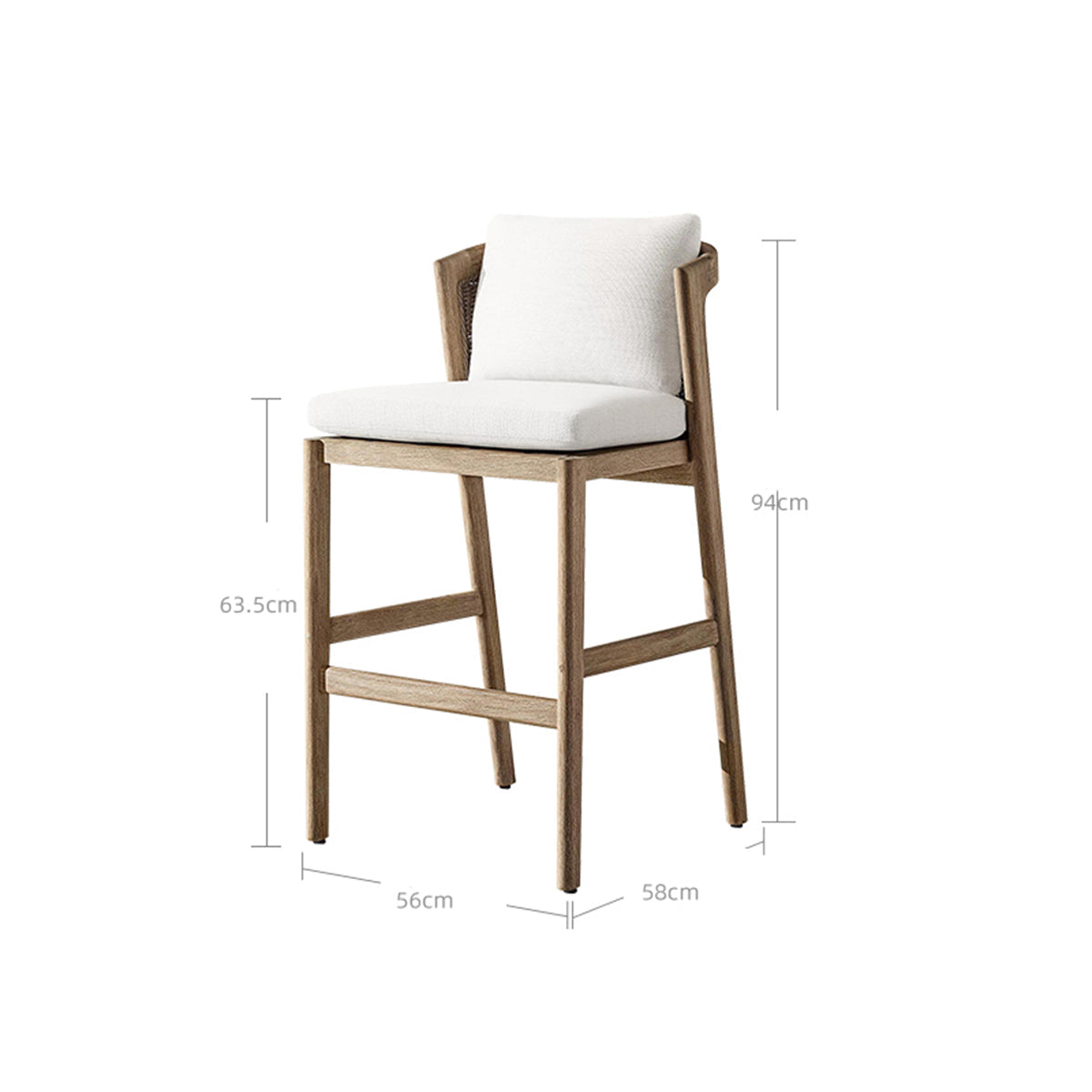 Malta Teak Bar Chair-1