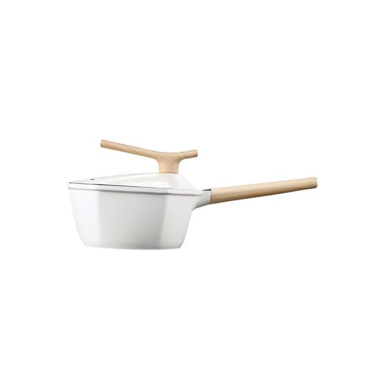 Maple Leaf 18cm White Non-stick Milk Pot - A Touch of Elegance in Your Kitchen-0