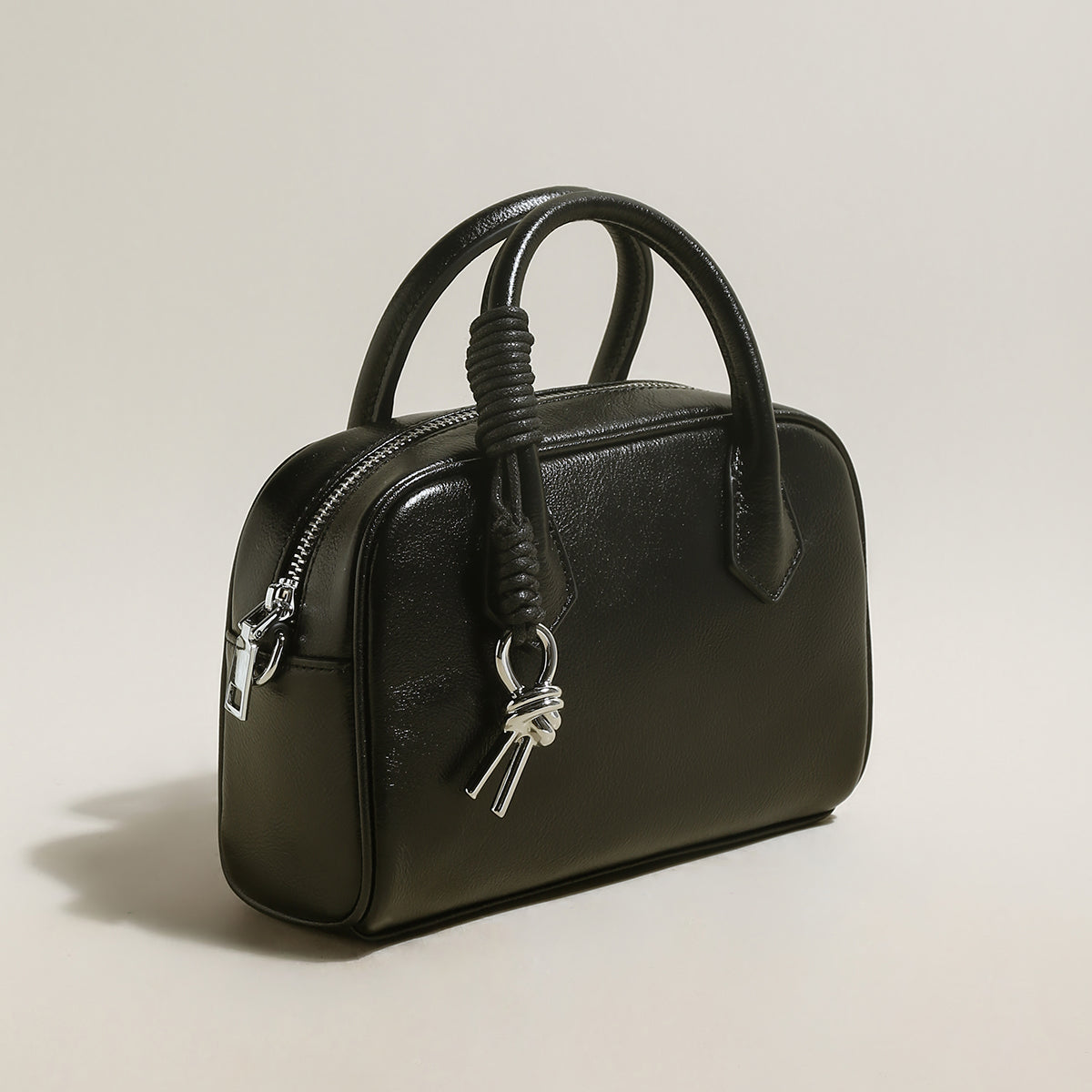 Meredith Leather Boston Top Handle Bag-1