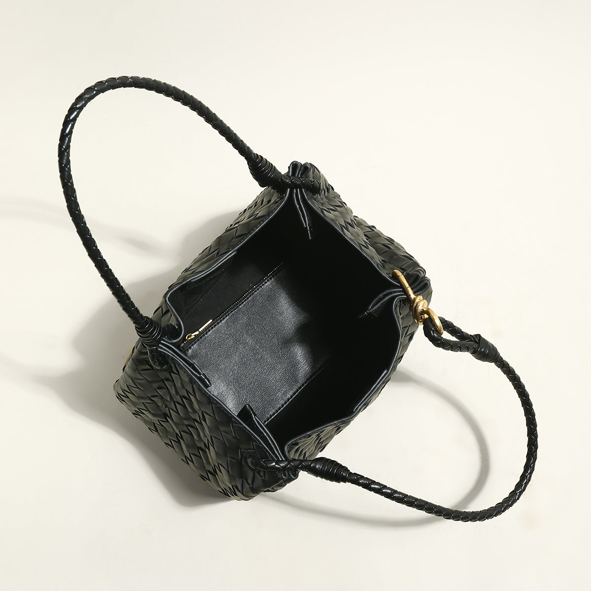 Milton Woven Leather Tote Bag-2