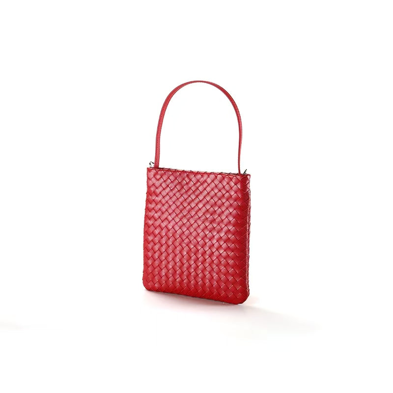 Mini Woven Lattice Tote Bag-6