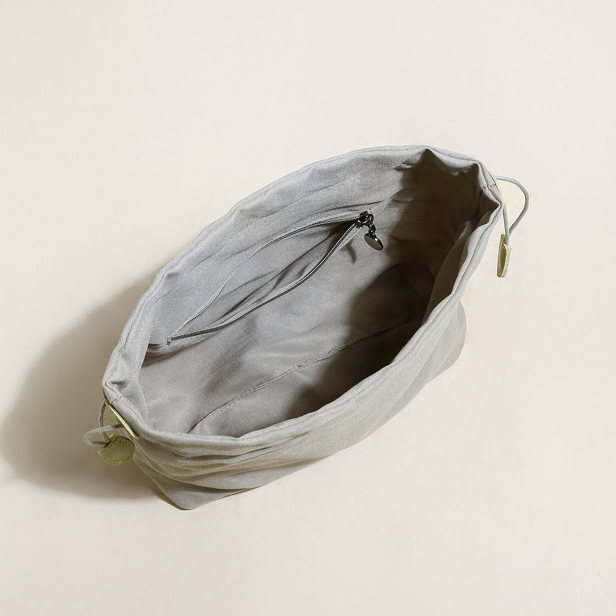 Mini Woven Trapezoid Drawstring Shoulder Bag-3