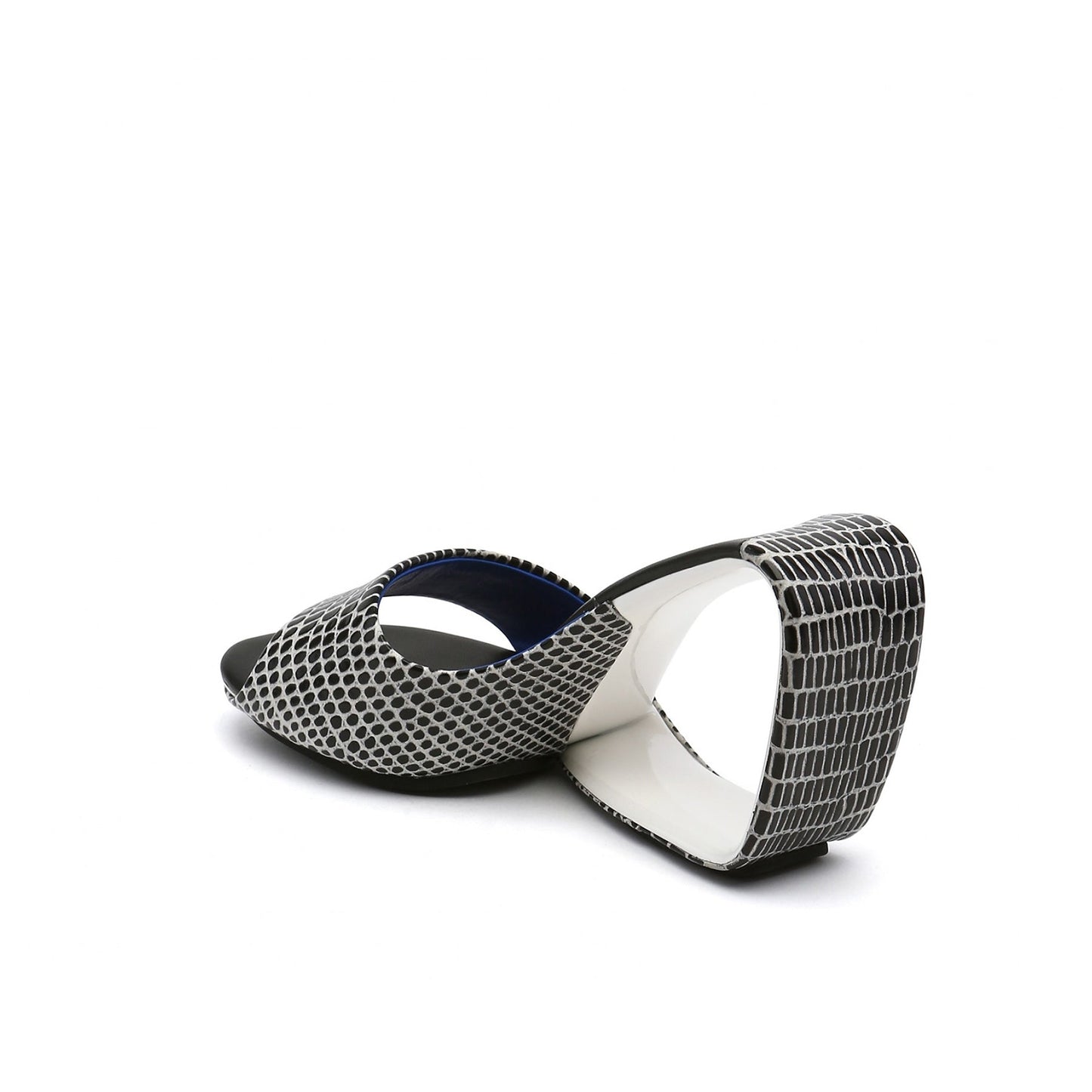 Open Toe Architectural Wedge Sandals-3