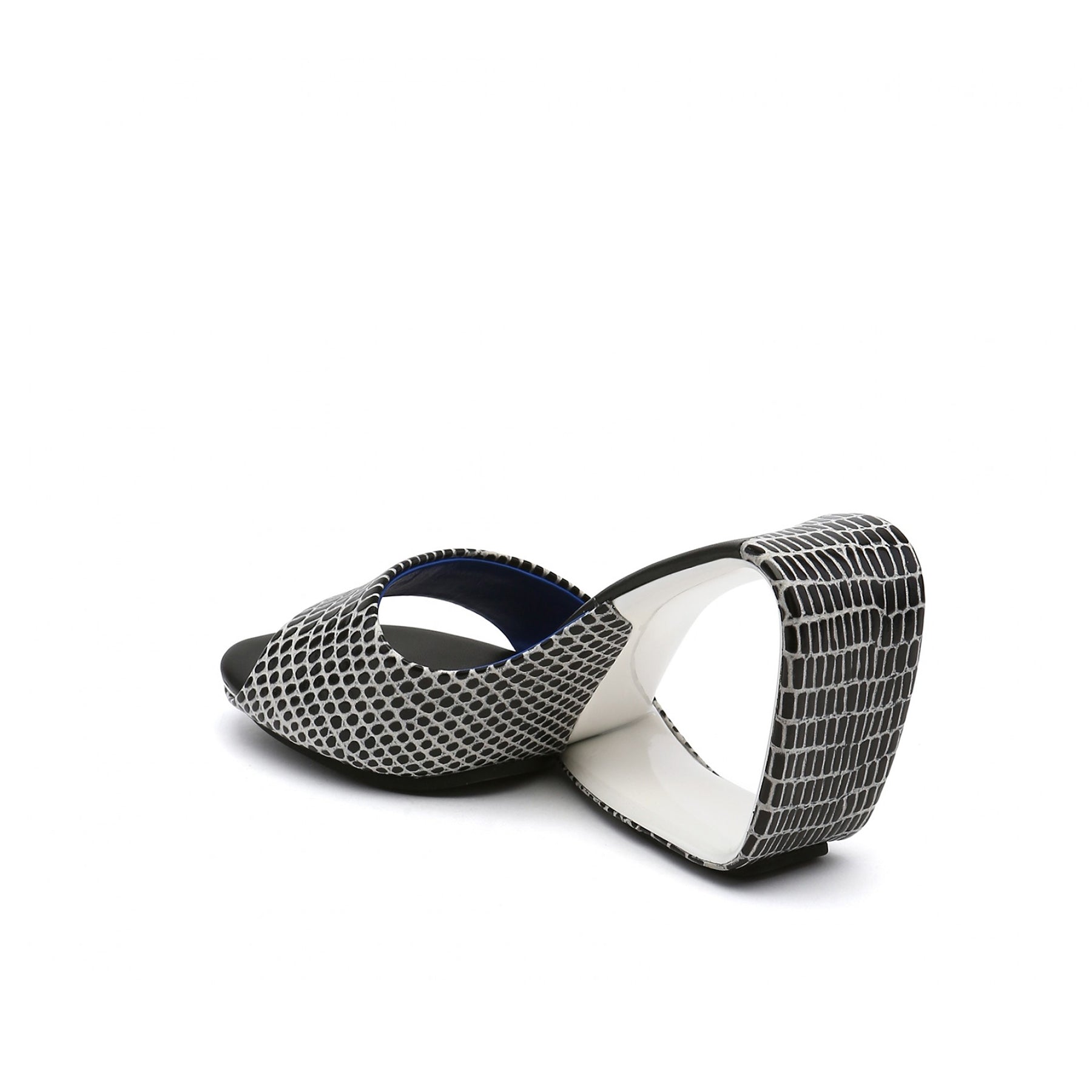 Open Toe Architectural Wedge Sandals-3