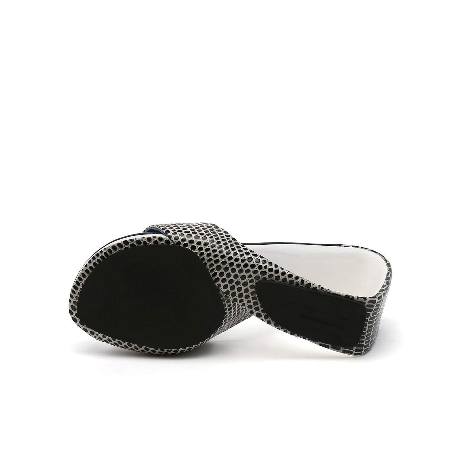 Open Toe Architectural Wedge Sandals-4