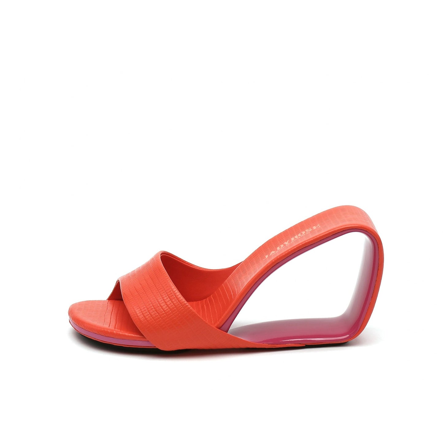 Open Toe Architectural Wedge Sandals-6