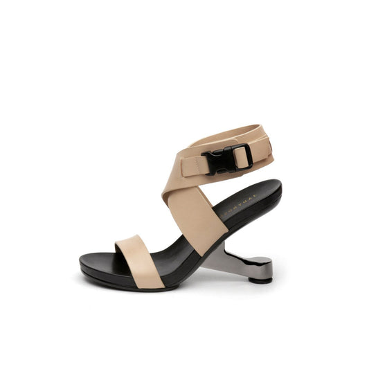 Open-Toe Buckle-Strap Sandals-0