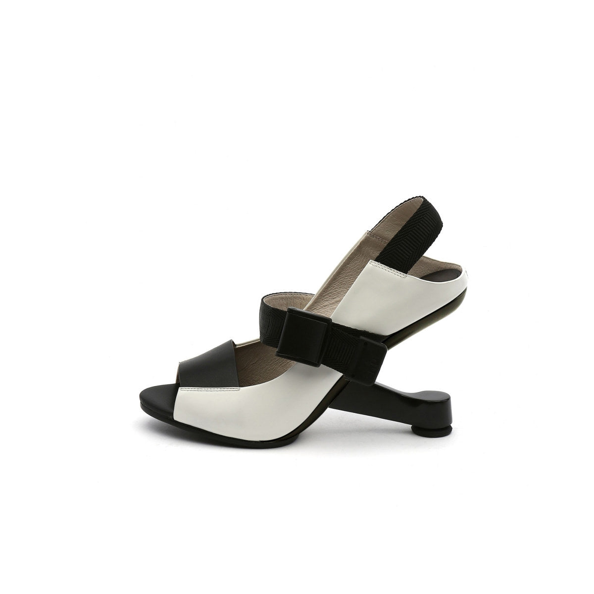 Open Toe Multi Strap Heel-Less Pumps-5