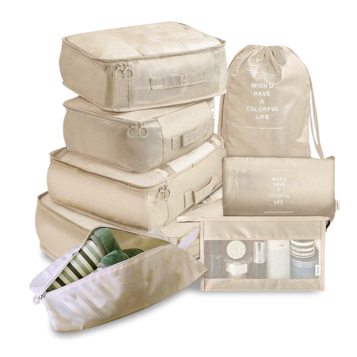 Organiseringsbags för resväska