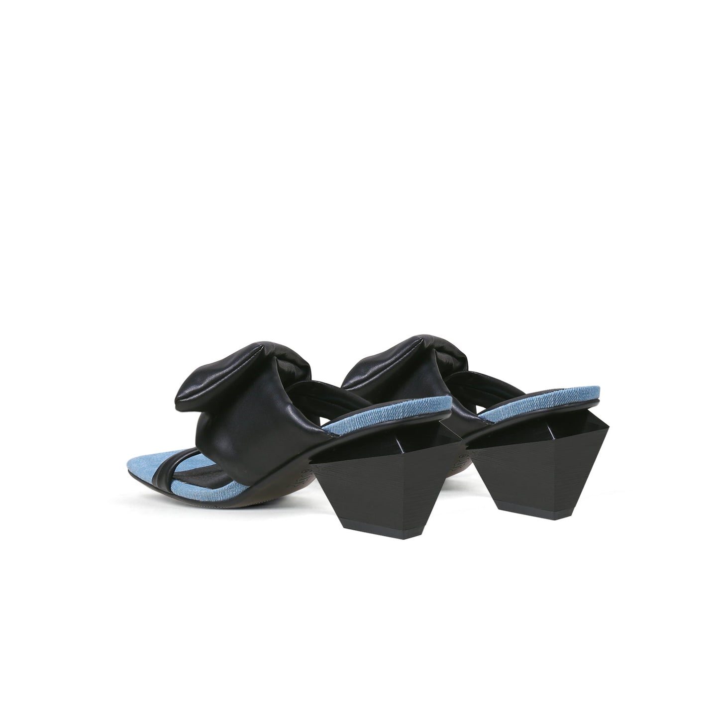 Padded Wrap Open Toe Mules-4