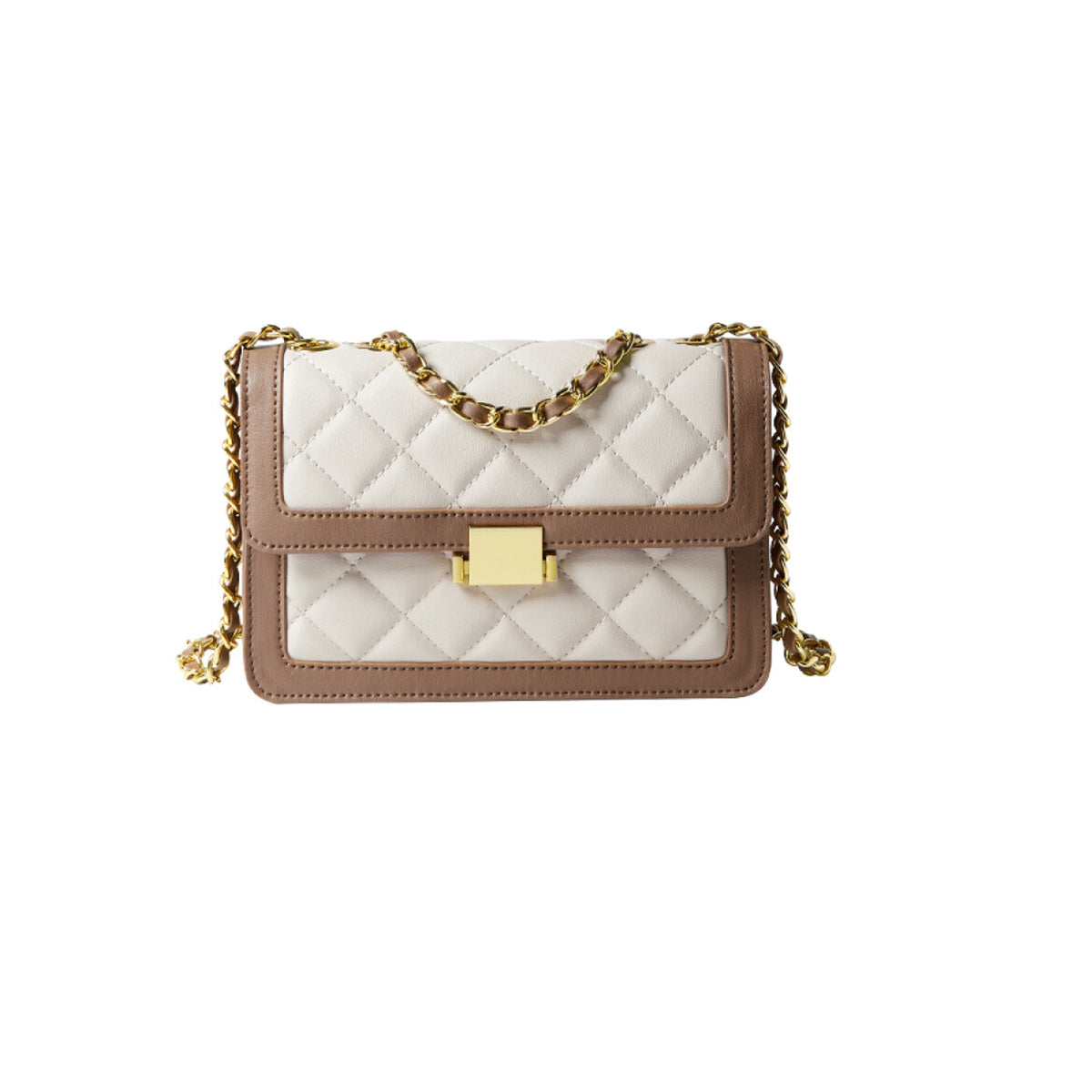 Paris Diamond-Quilted Chain Shoulder Bag-0