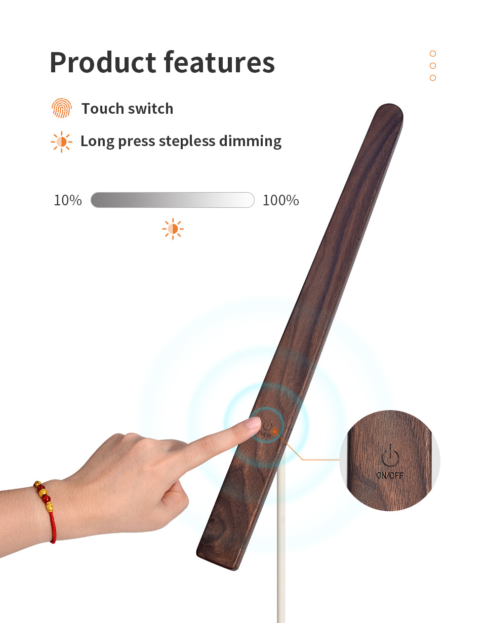 Perch Solid Wood Eye Protecting Table Lamp-2