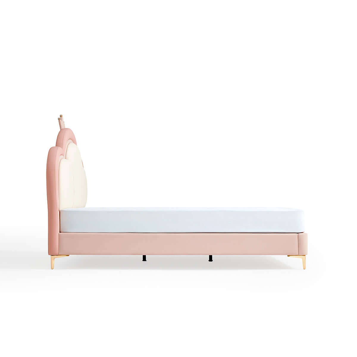 Pink Cloud Princess Bed with Mattress-1