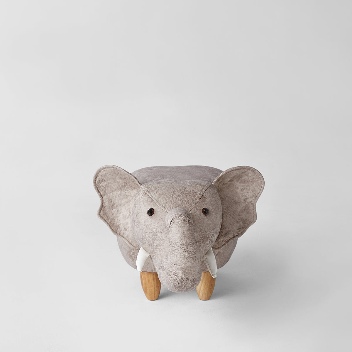 Playful Elephant Kids Grey Stool-4