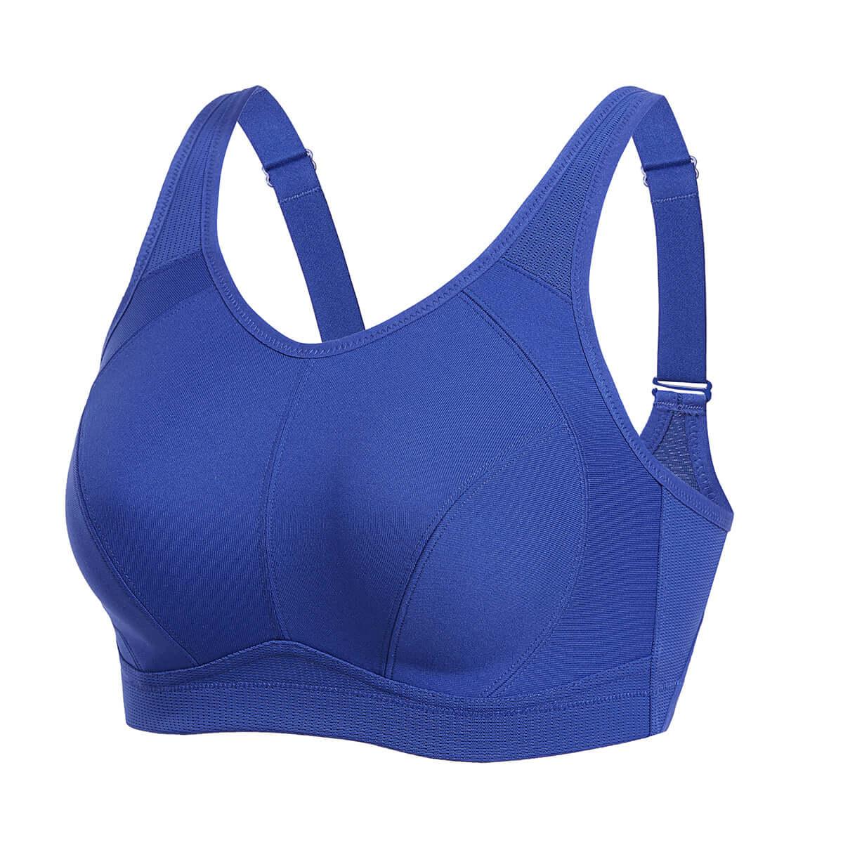 Plus Size High Support Full Coverage Padded Sapphire Wireless Bra-3