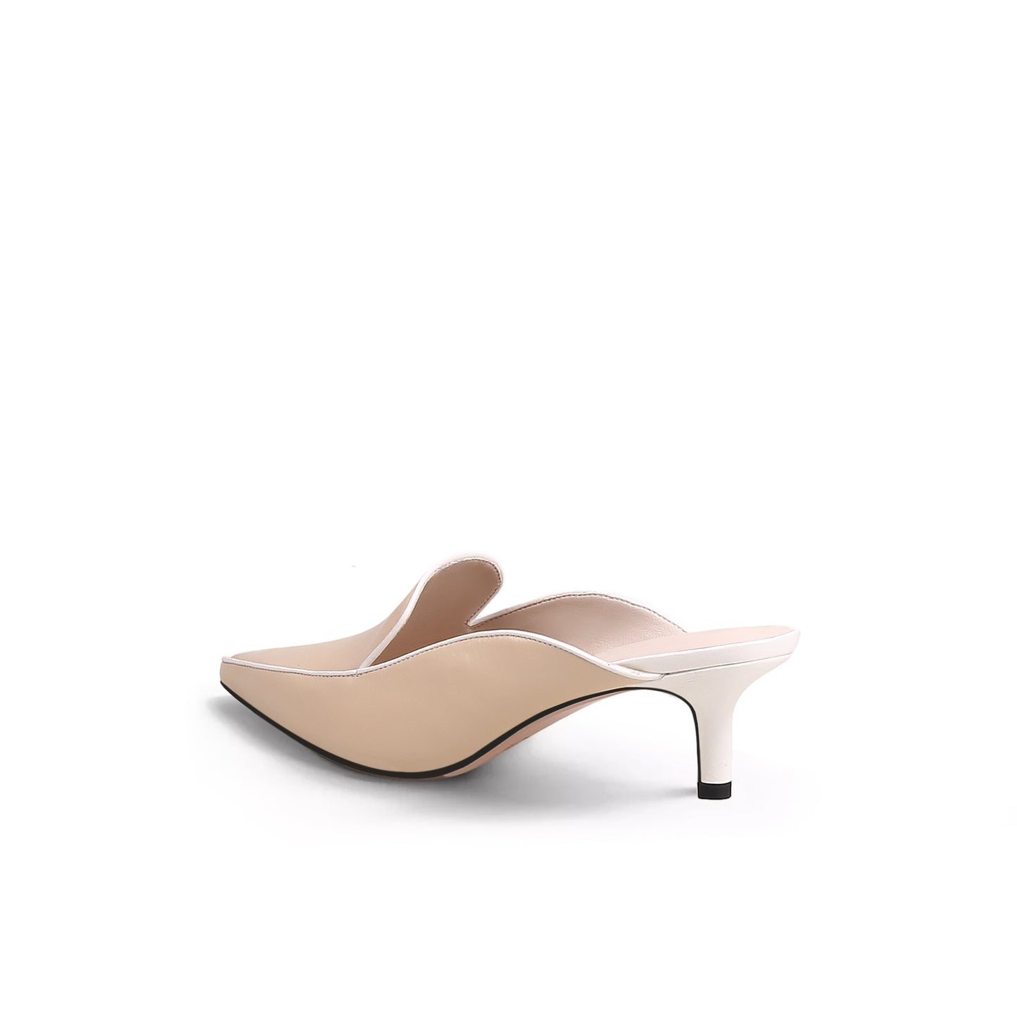 Pointed Toe Kitten Mules-3