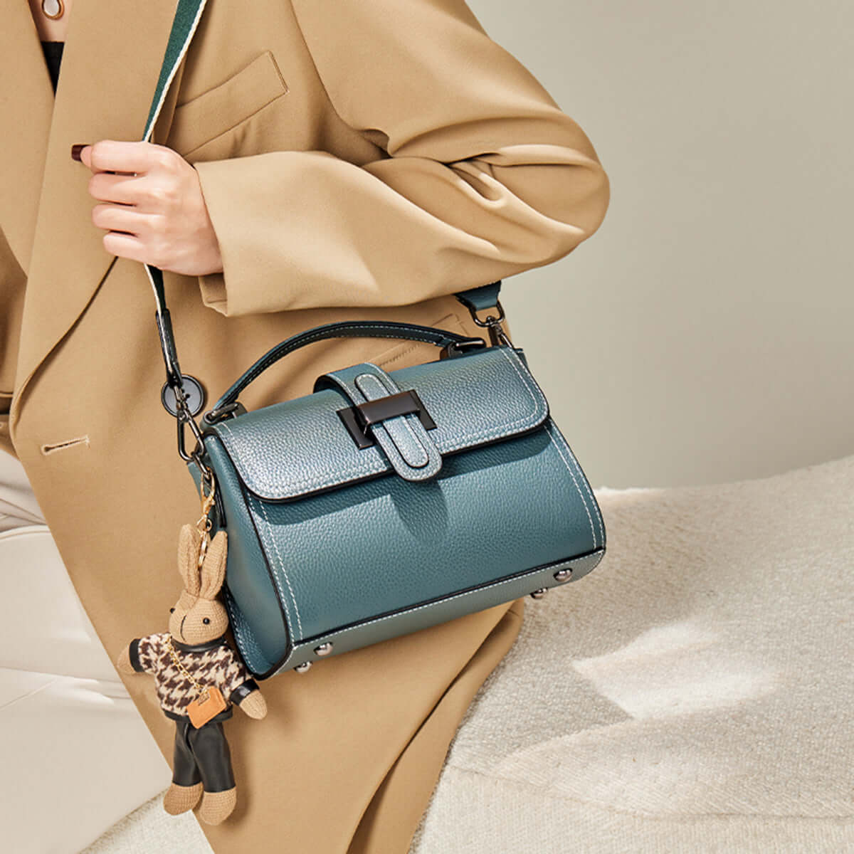 Premium Blue Satchel Bag-2