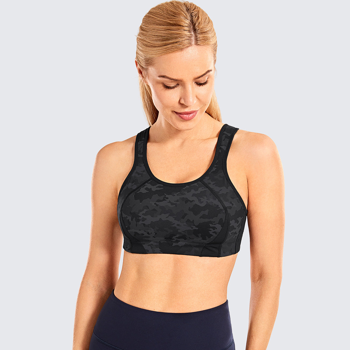 Quick Dry High Impact Padded Wireless Active Bra-3