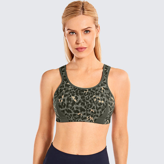 Quick Dry High Impact Padded Wireless Athletic Bra-0