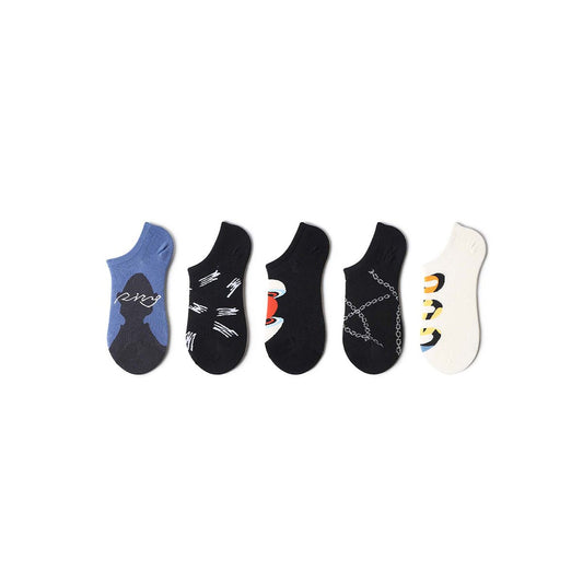 Ring Lightweight Summer Women 5pcs Ankle Socks Set-0
