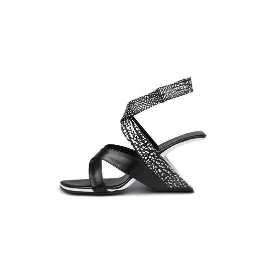 Sexy Criss Cross Ankle Strap High Heels-0