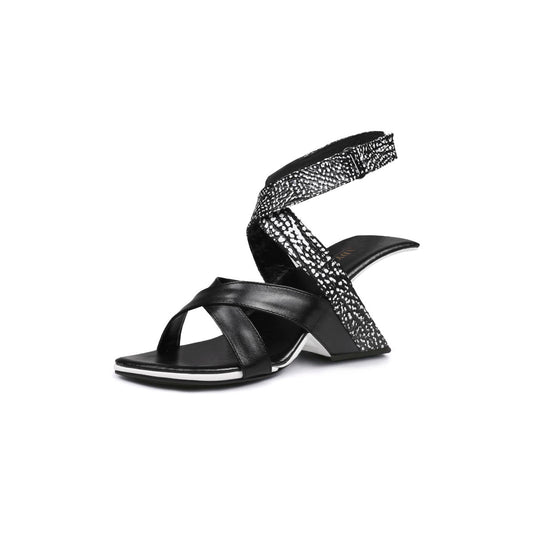 Sexy Criss Cross Ankle Strap High Heels-1