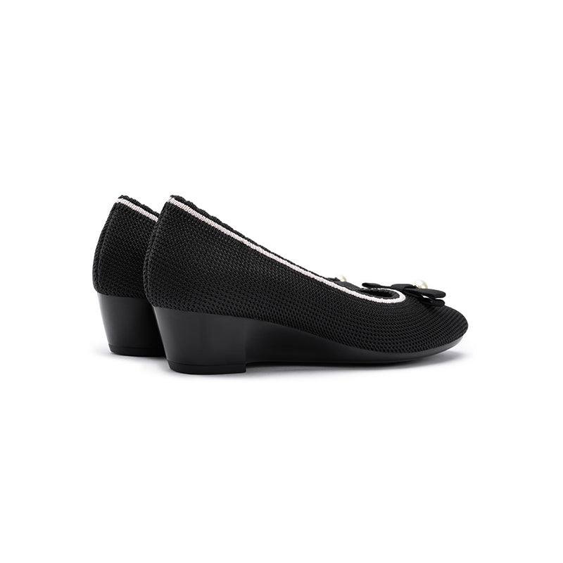 Shallow Wedge Comfortable Soft Sole Work Shoes-4