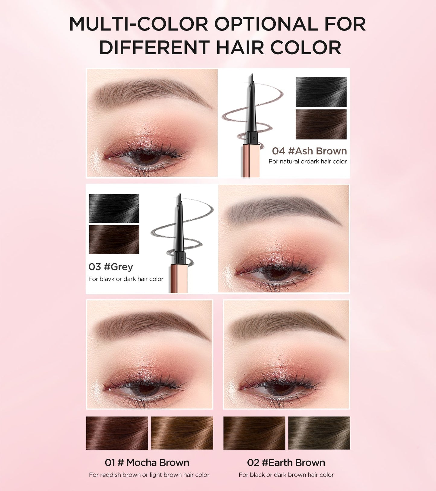 Sketch Eyebrow Pencil Blade Version 04 Gray Brown-4