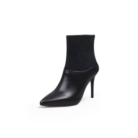 Sleek Black Stiletto Boots-1