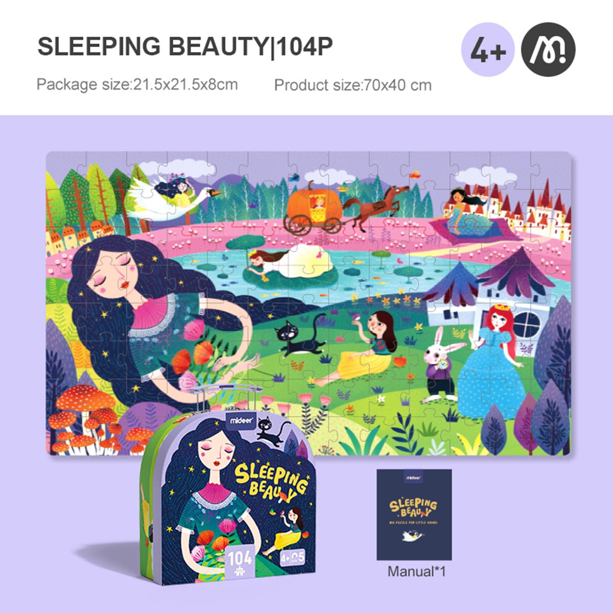 Sleeping Beauty 104pcs Puzzle Gift Box-1
