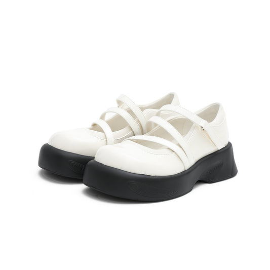 Soft Casual Platform Mary Jane Shoes-1