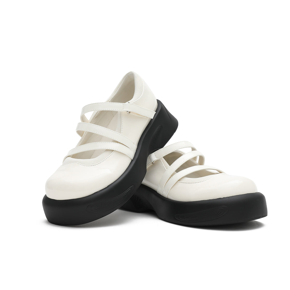 Soft Casual Platform Mary Jane Shoes-3