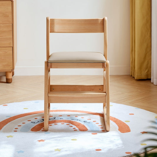 Solid Wood Adjustable Kids Chair-0