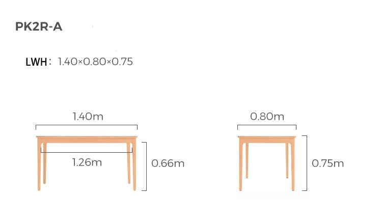 Solid Wood and Slate Dining Table-4