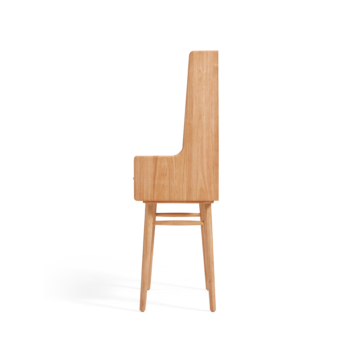 Solid Wood Dressing Table with White Stool Set-2