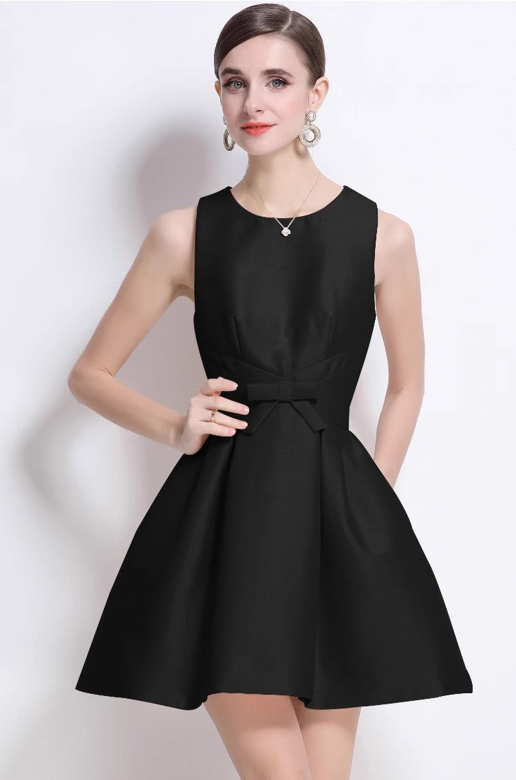 Structured Pleated Helm Petite Dress-1