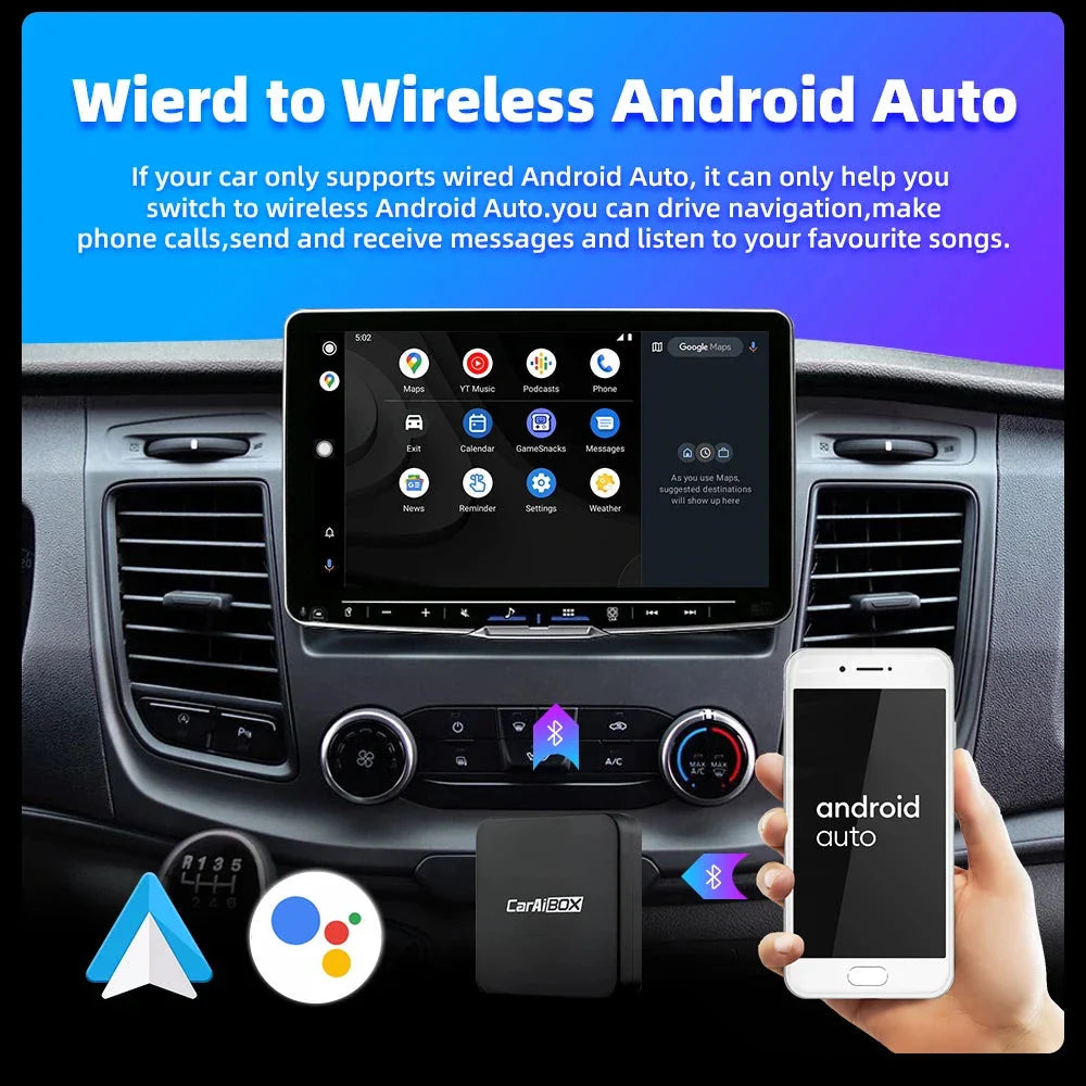 Trådlös Apple CarPlay & Android Auto Adapter