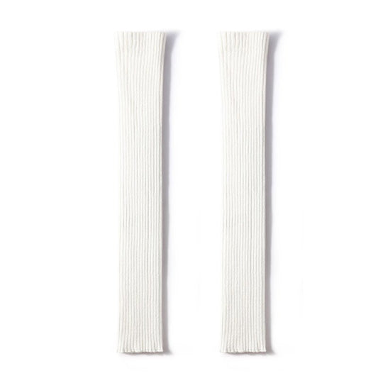 Urban Chic Women White Knitted Leg Warmers-0