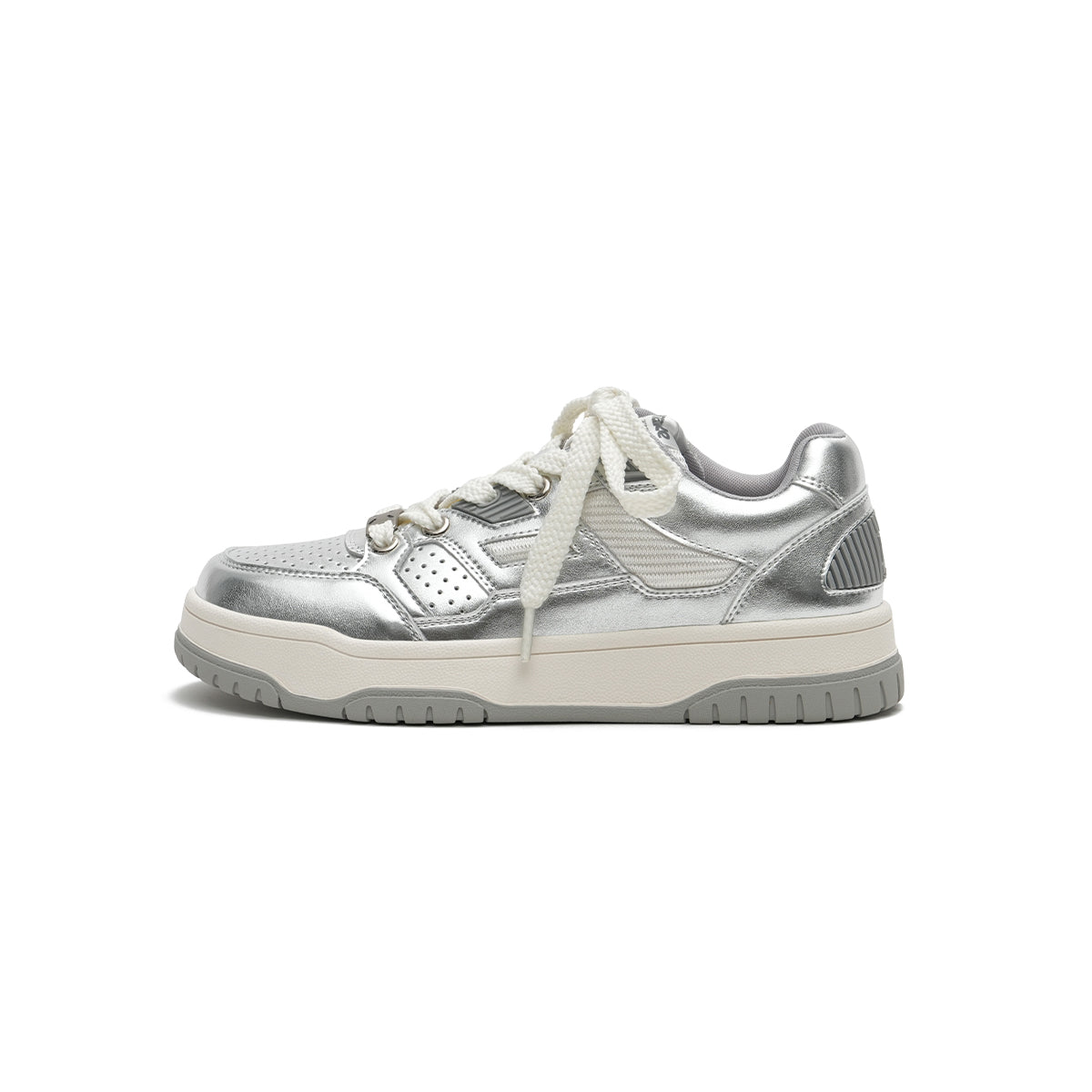 Versatile Silver Tennis Sneakers-0