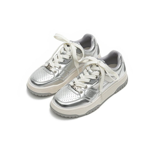 Versatile Silver Tennis Sneakers-1
