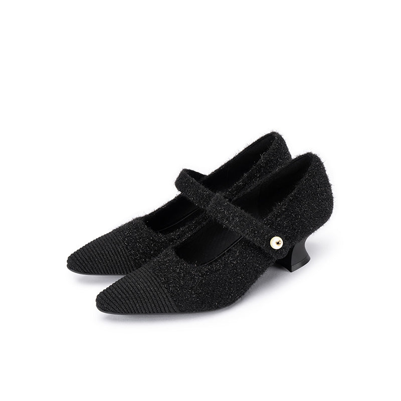 Vintage Shallow Mary Jane Heels-1