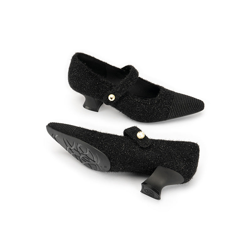 Vintage Shallow Mary Jane Heels-4