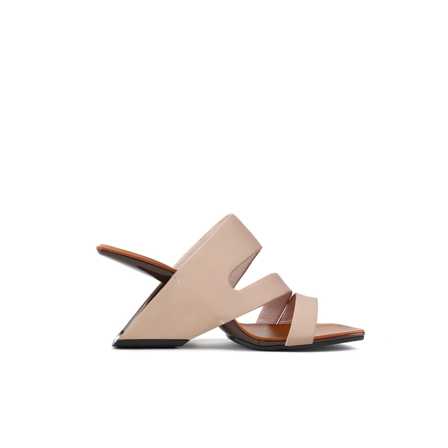 Wave Strap Heel-Less Mules-2
