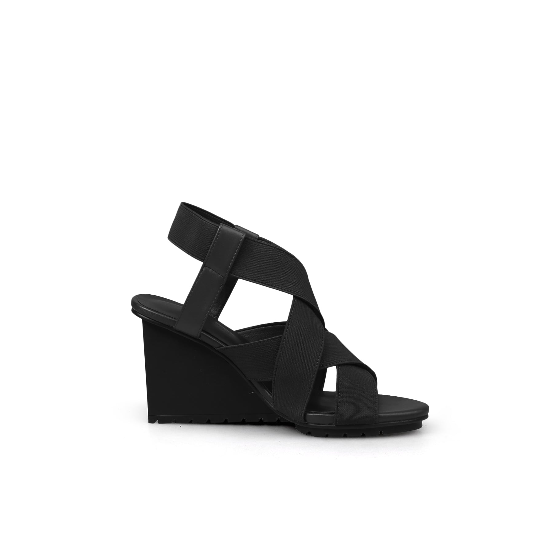 Weave Open Toe Ankle-Strap Wedges-2