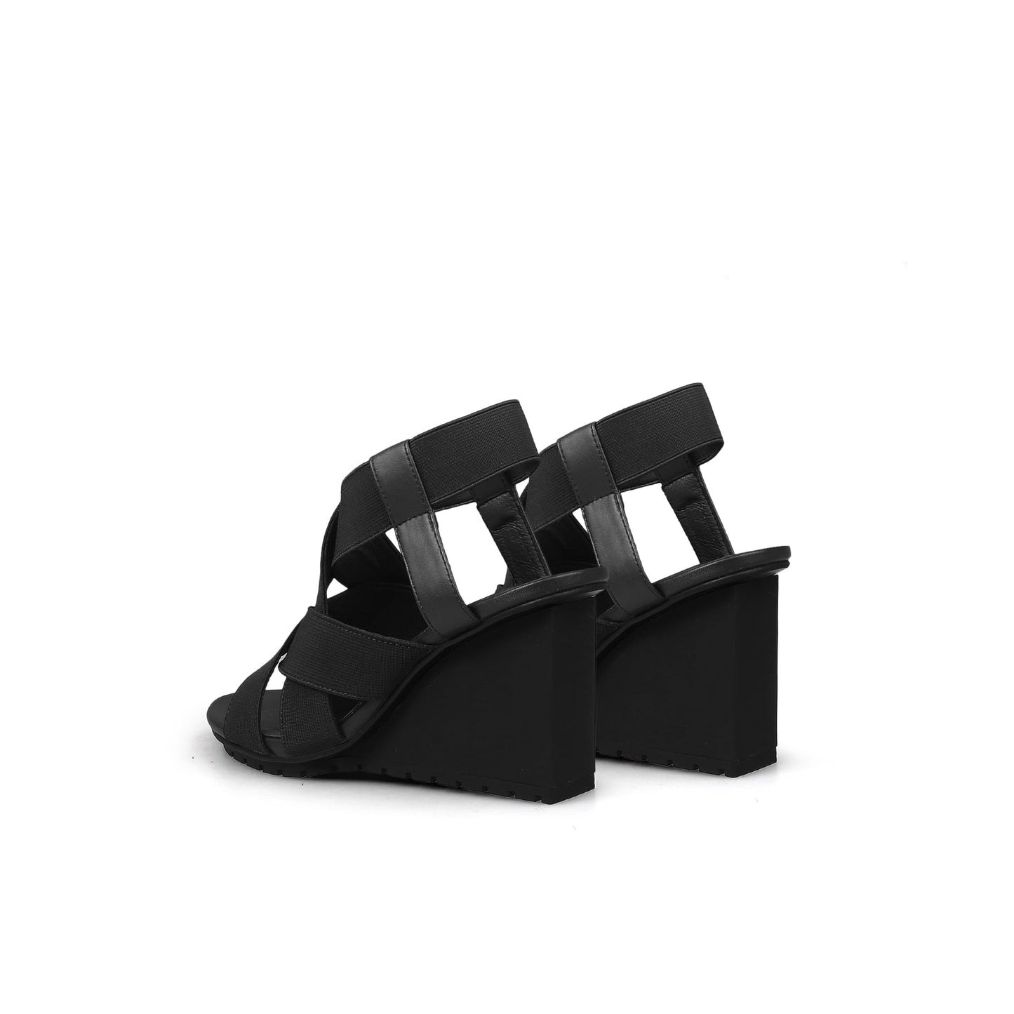Weave Open Toe Ankle-Strap Wedges-4