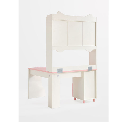 Whimsical Kitty Cat Tall Bookcase and Pink Study Table-1