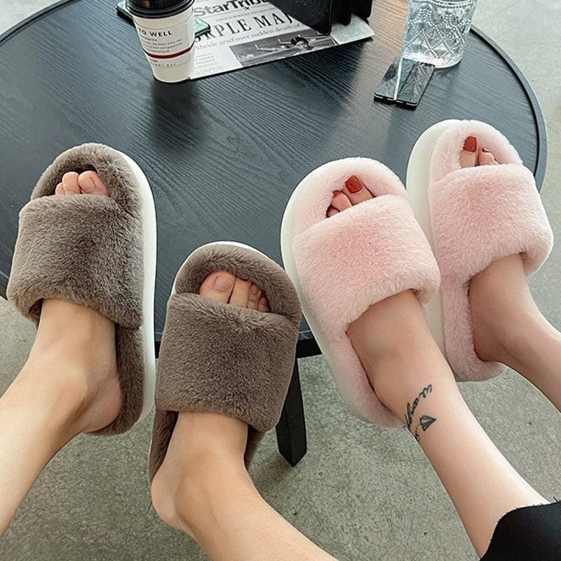 Woolies™ - Tjocka Varmfodrade Cloud Tofflor med Tjock Sula