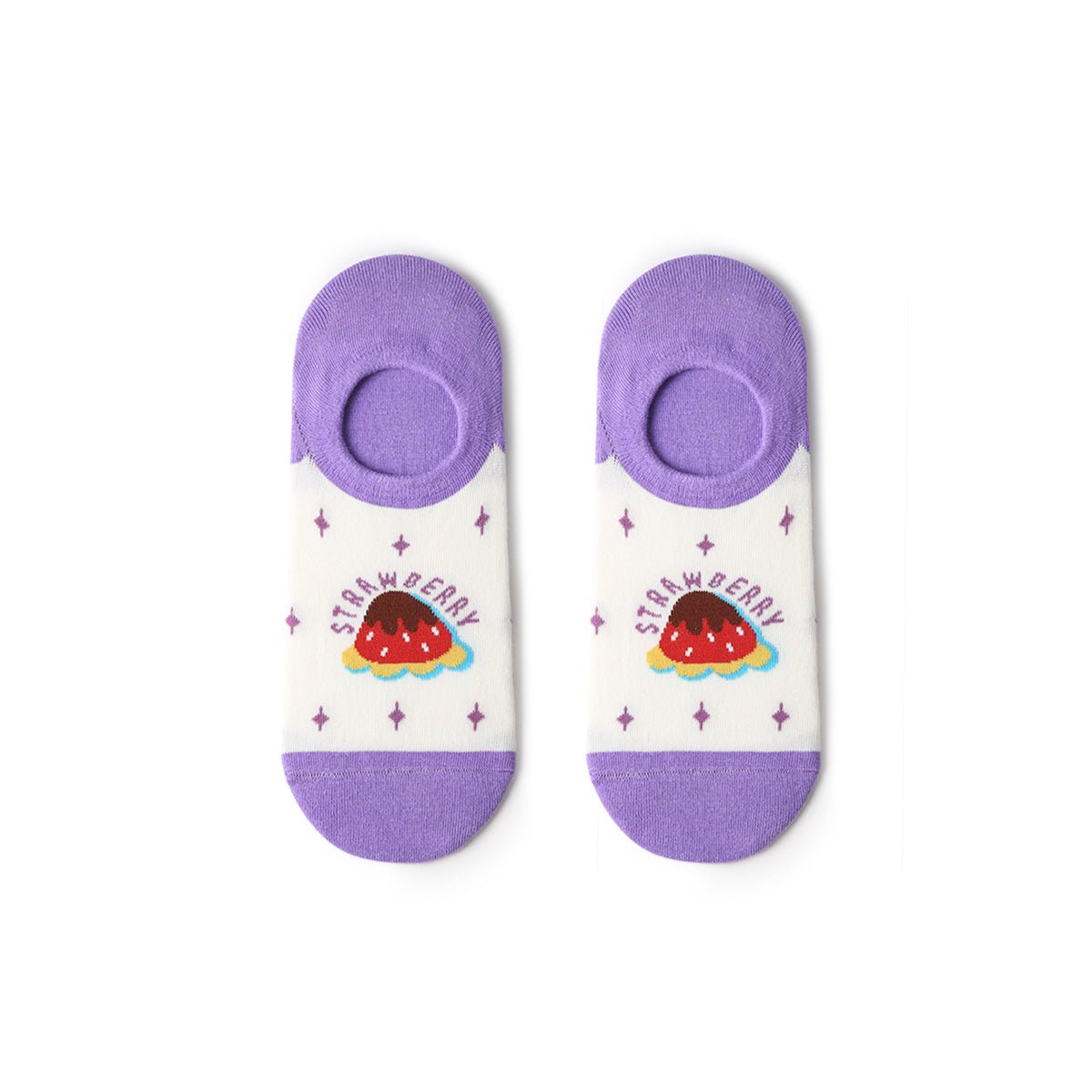 Yummy Food Lightweight Invisible Summer Women 5pcs Ankle Socks Set-3